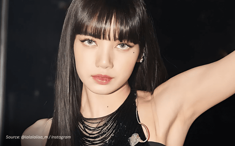 A closeup image of Lisa wearing her bangs