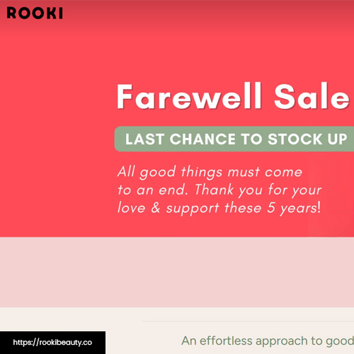 Small screenshot of Rooki Beauty site page