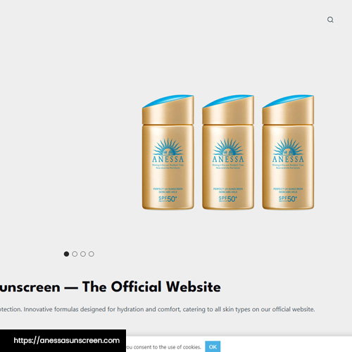 a small-sized product screenshot of Anessa Perfect UV Sunscreen Skincare Milk SPF 50+ PA++++ from Anessa Sunscreen website